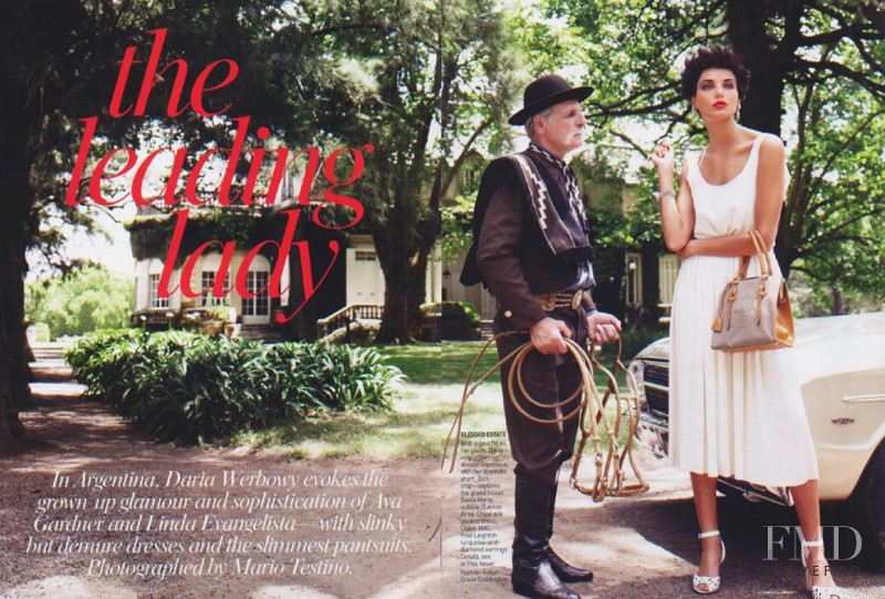 Daria Werbowy featured in Leading Lady, March 2006