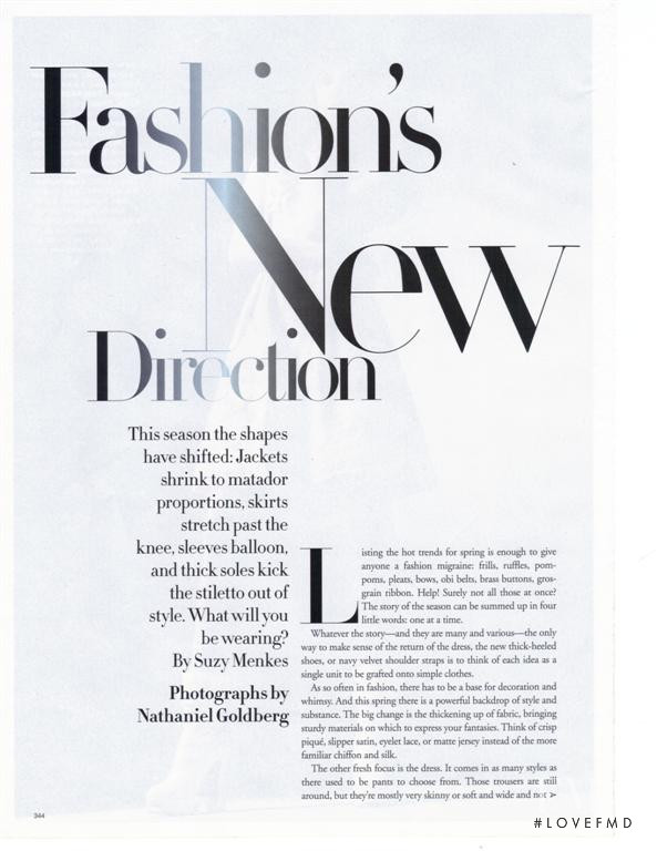 Fashion\'s New Direction, March 2006
