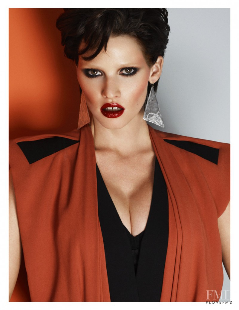 Lara Stone featured in Pure Lust, April 2012