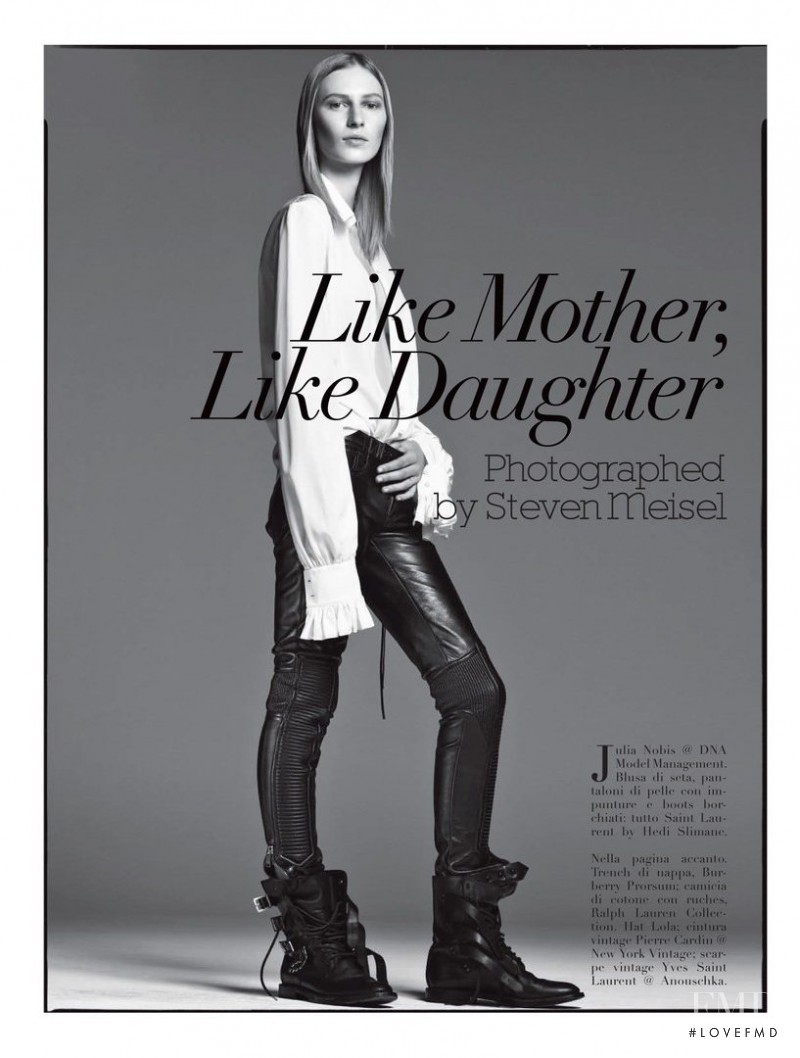 Julia Nobis featured in Like Mother, Like Daughter, September 2013