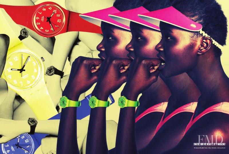 Ataui Deng featured in Swatch How We Wear it, V Magazine!, March 2010