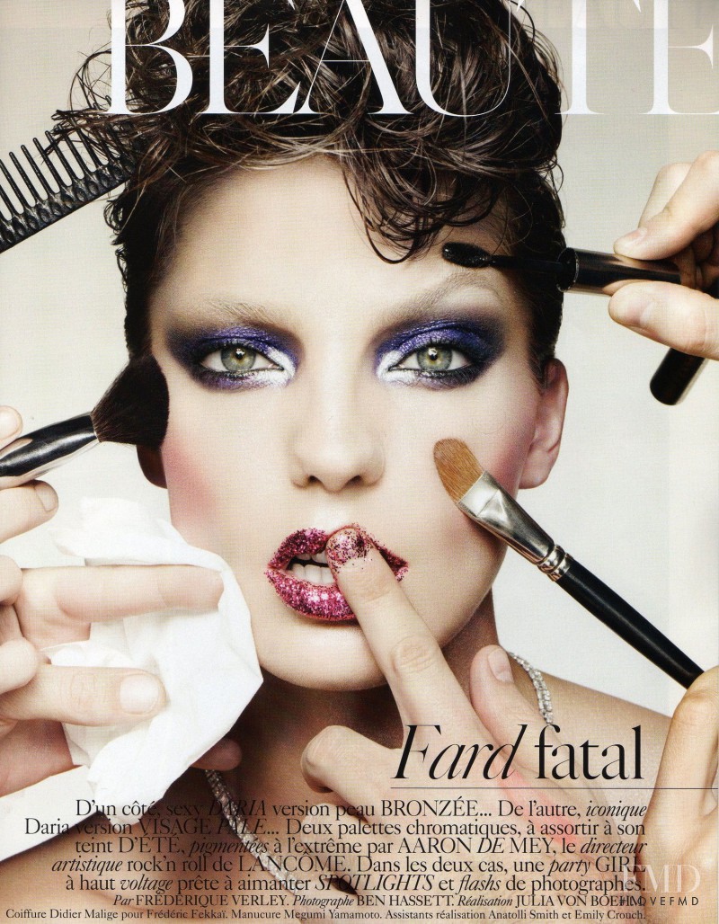 Daria Werbowy featured in Fard Fatal, May 2010
