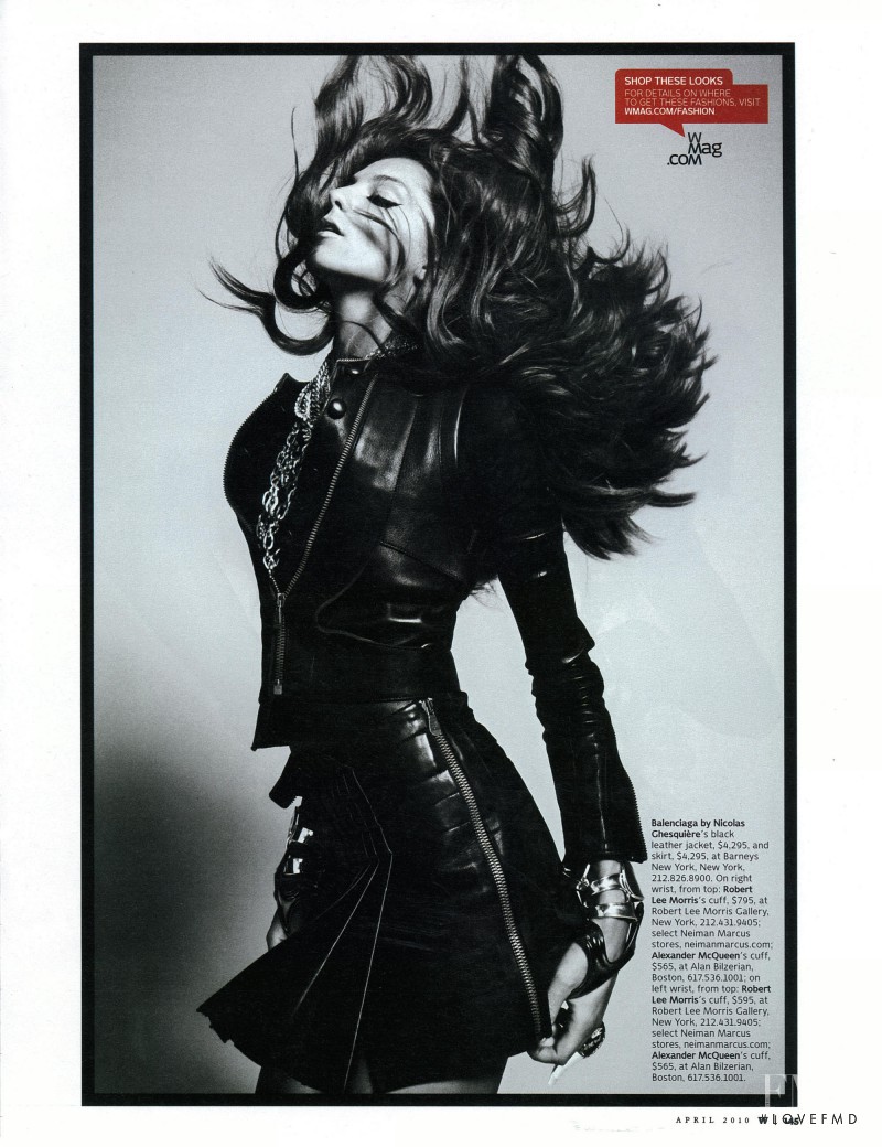 Daria Werbowy featured in Movers and Shakers, April 2010