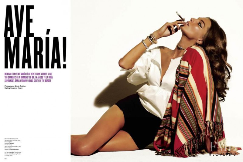 Daria Werbowy featured in Ave Maria, January 2010