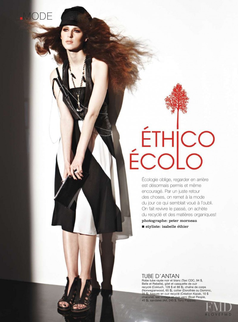 Sarah Chinerman featured in Éthico Écolo, April 2010