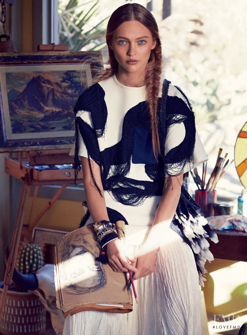 Sasha Pivovarova featured in Portrait Of The Artist, February 2014