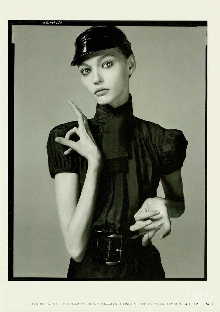 Sasha Pivovarova featured in Future Perfect, December 2005