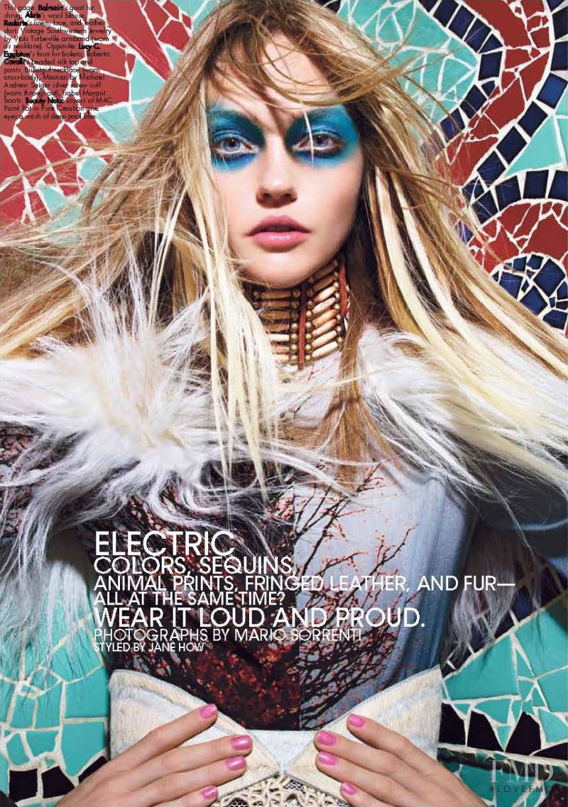 Sasha Pivovarova featured in Kapow!, September 2011