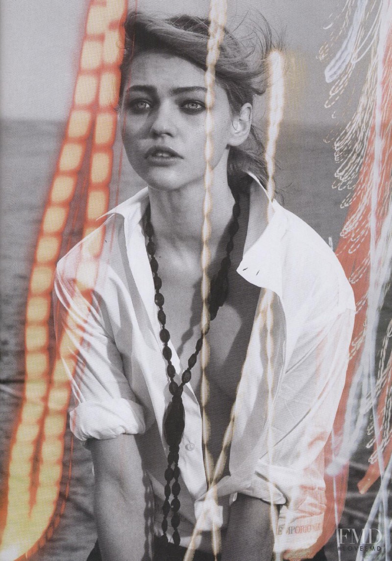 Sasha Pivovarova featured in Elle du Desir, May 2006