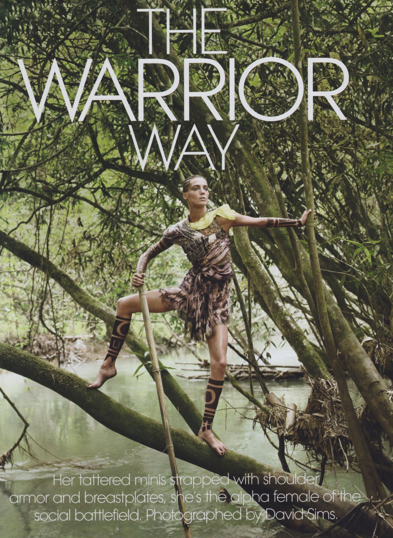 Daria Werbowy featured in The Warrior Way, March 2010