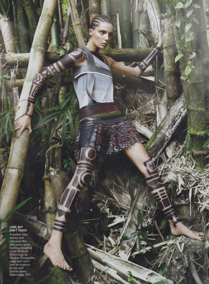 Daria Werbowy featured in The Warrior Way, March 2010