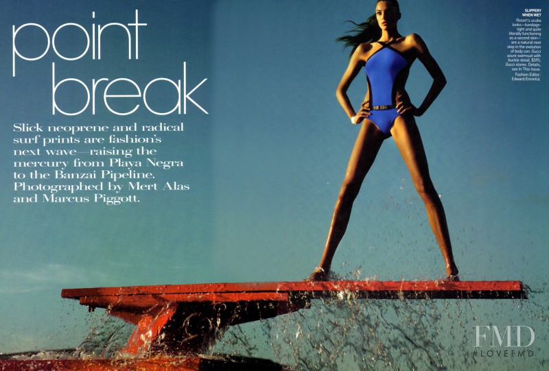 Daria Werbowy featured in Point Break, December 2009