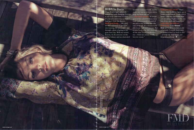 Daria Werbowy featured in The Daria Effect, October 2009