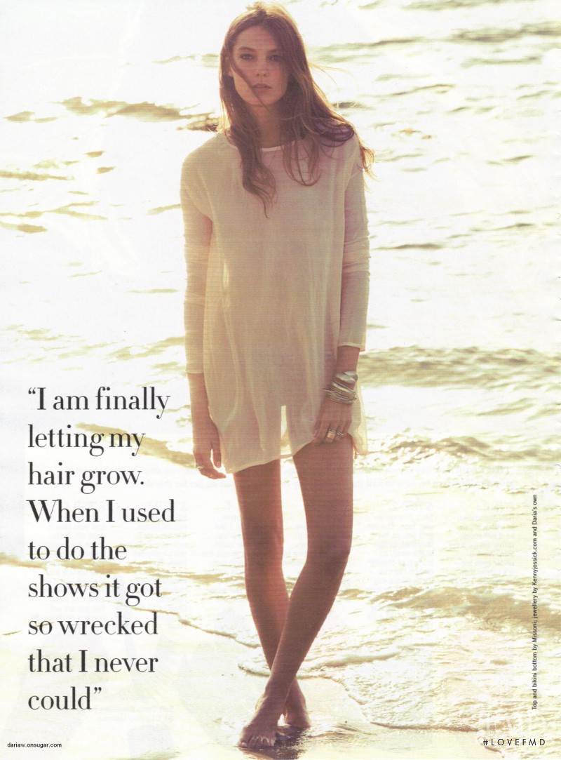 Daria Werbowy featured in The Daria Effect, October 2009