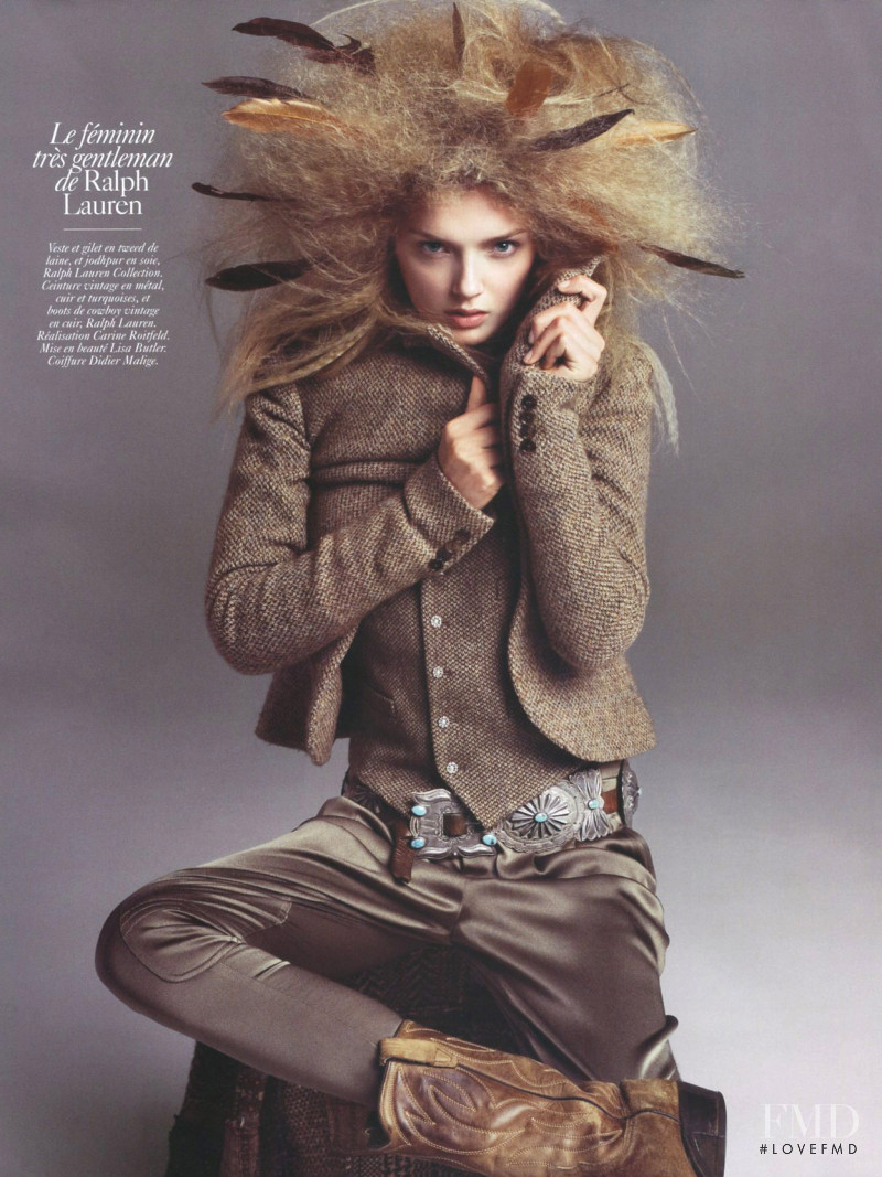 Lily Donaldson featured in ADN de la Mode, August 2009