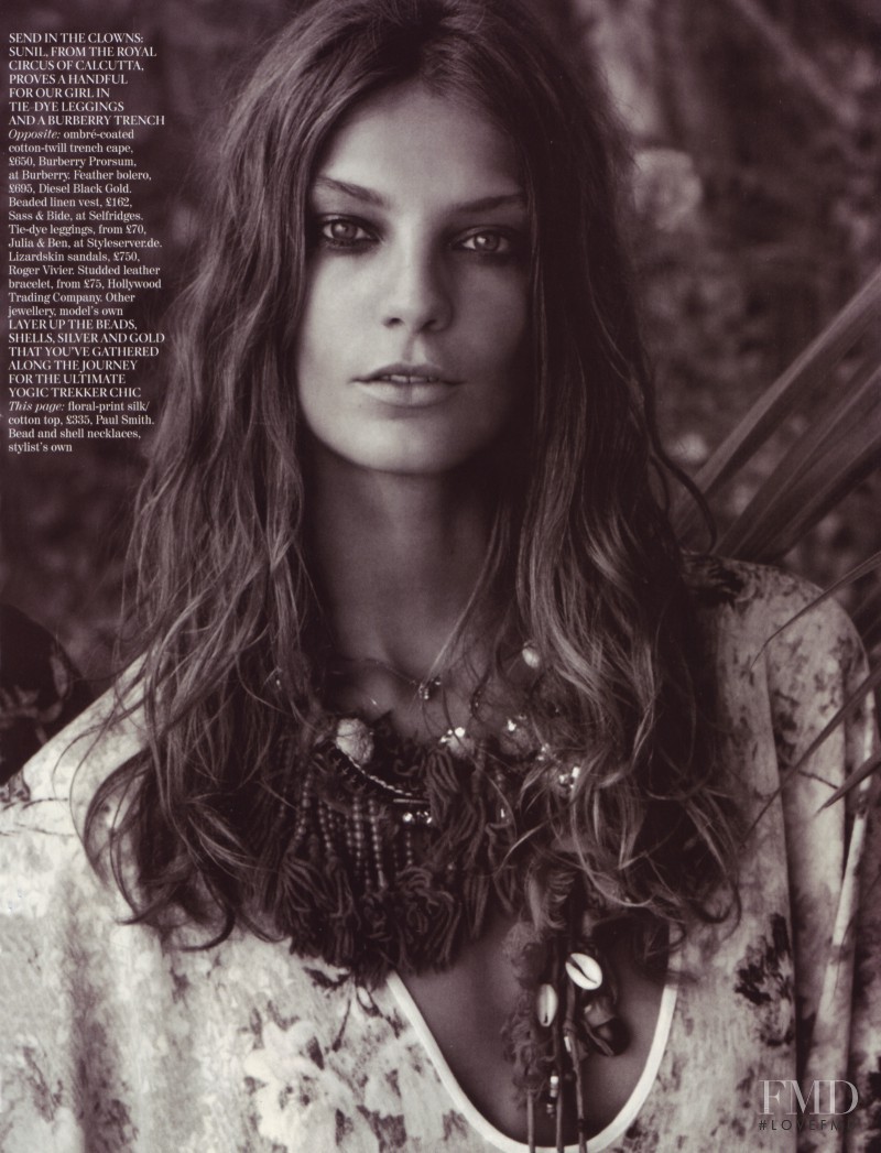 Daria Werbowy featured in Indian Summer, June 2009