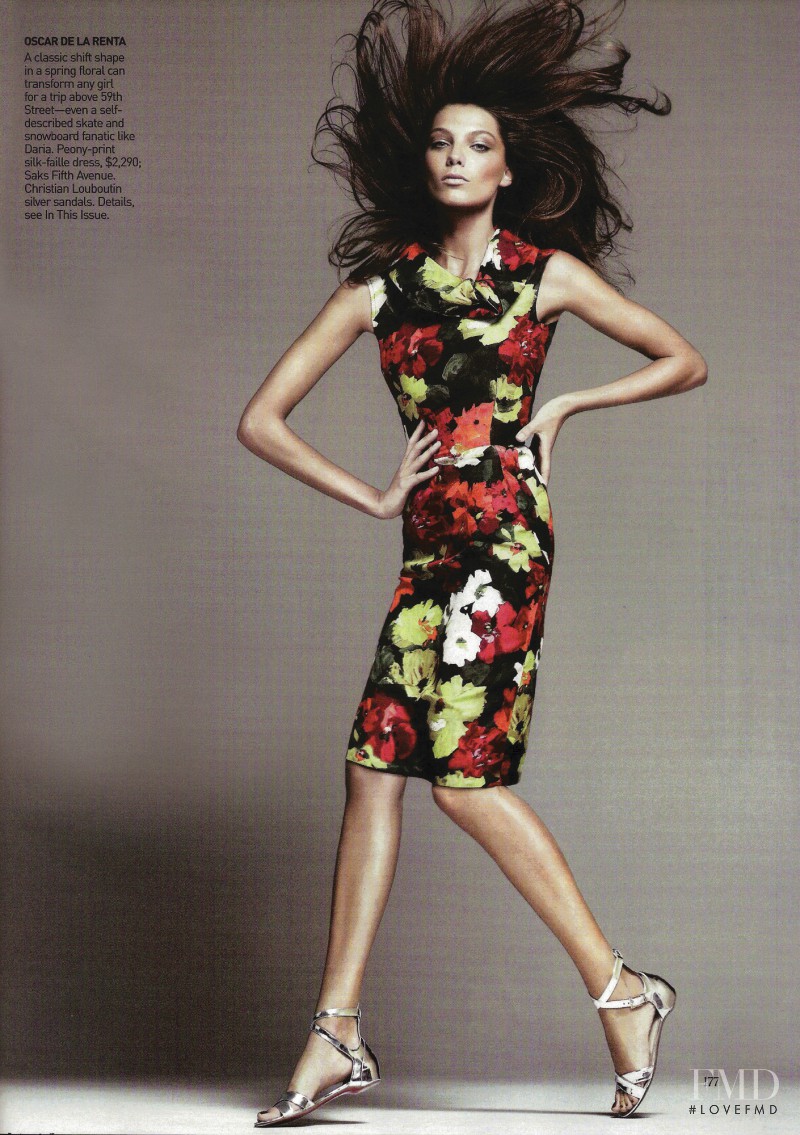 Daria Werbowy featured in Quick Change Artist, May 2009