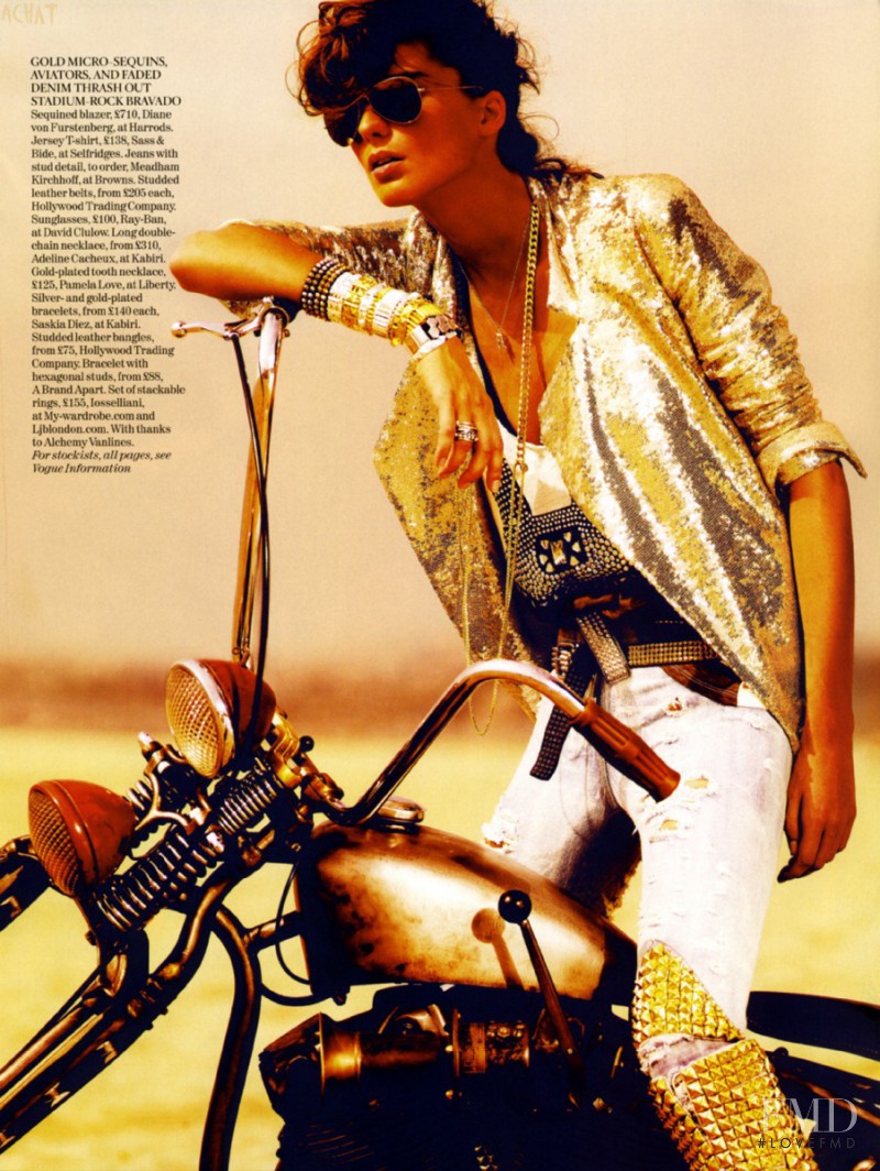 Daria Werbowy featured in Iron Maiden, March 2009