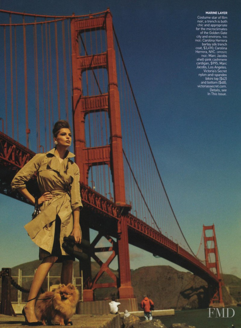 Daria Werbowy featured in San Francisco Chronicles, June 2008