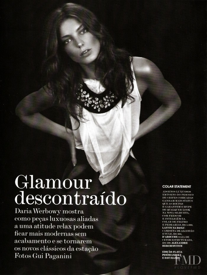 Daria Werbowy featured in Glamour Descontraído, May 2008