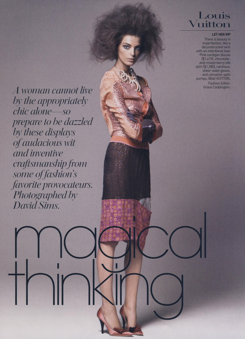 Daria Werbowy featured in Magical Thinking, March 2008