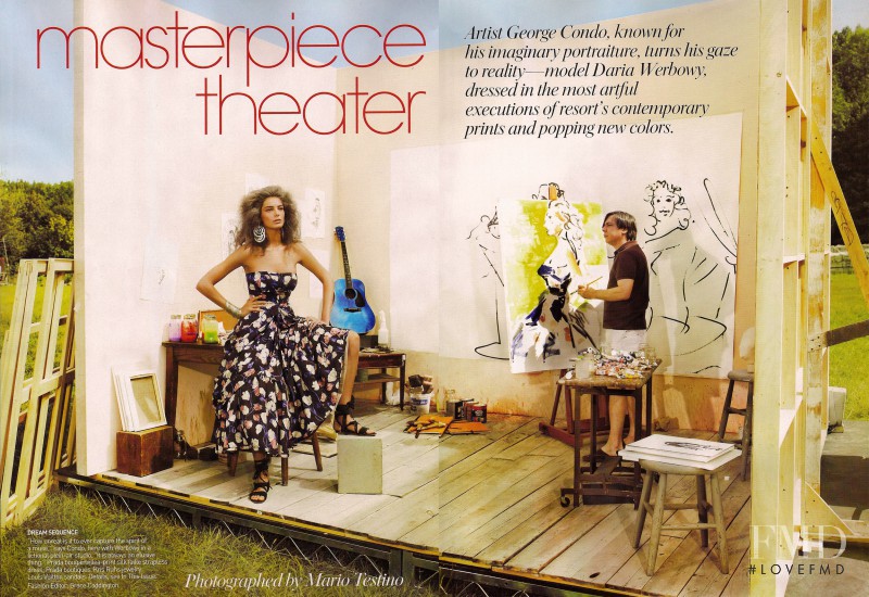 Daria Werbowy featured in Masterpiece Theatre, December 2007