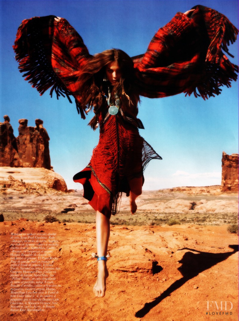 Daria Werbowy featured in Automne Indien, September 2007