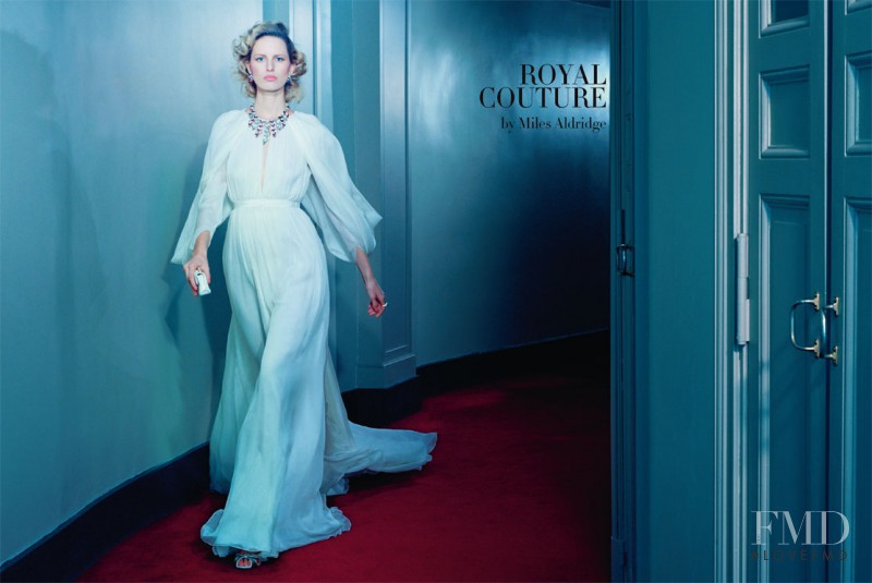 Karolina Kurkova featured in Royal Couture, March 2012