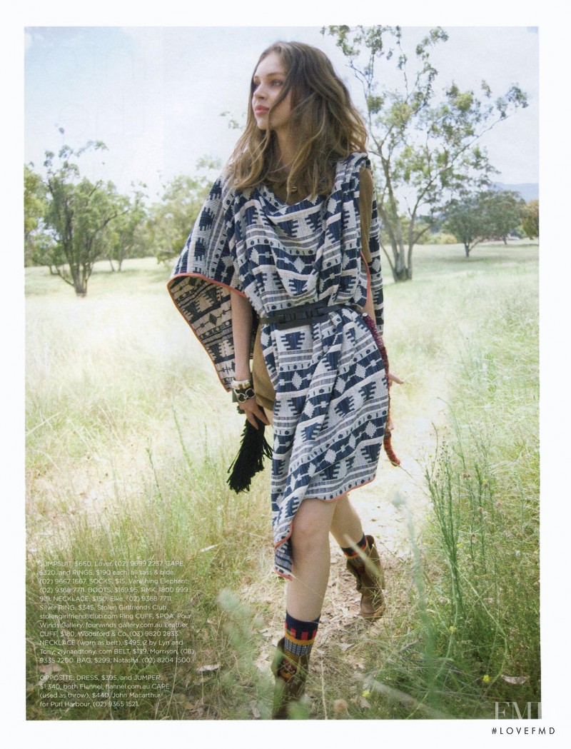 Lauren Rippingham featured in Into the Wild, April 2011