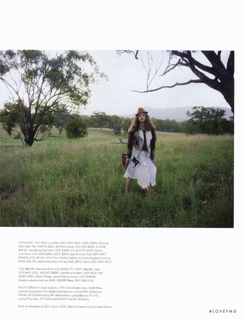 Lauren Rippingham featured in Into the Wild, April 2011