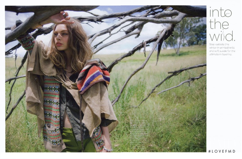 Lauren Rippingham featured in Into the Wild, April 2011