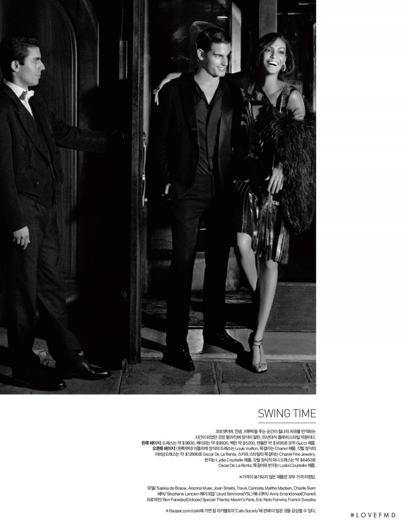 Joan Smalls featured in Café Society, April 2012