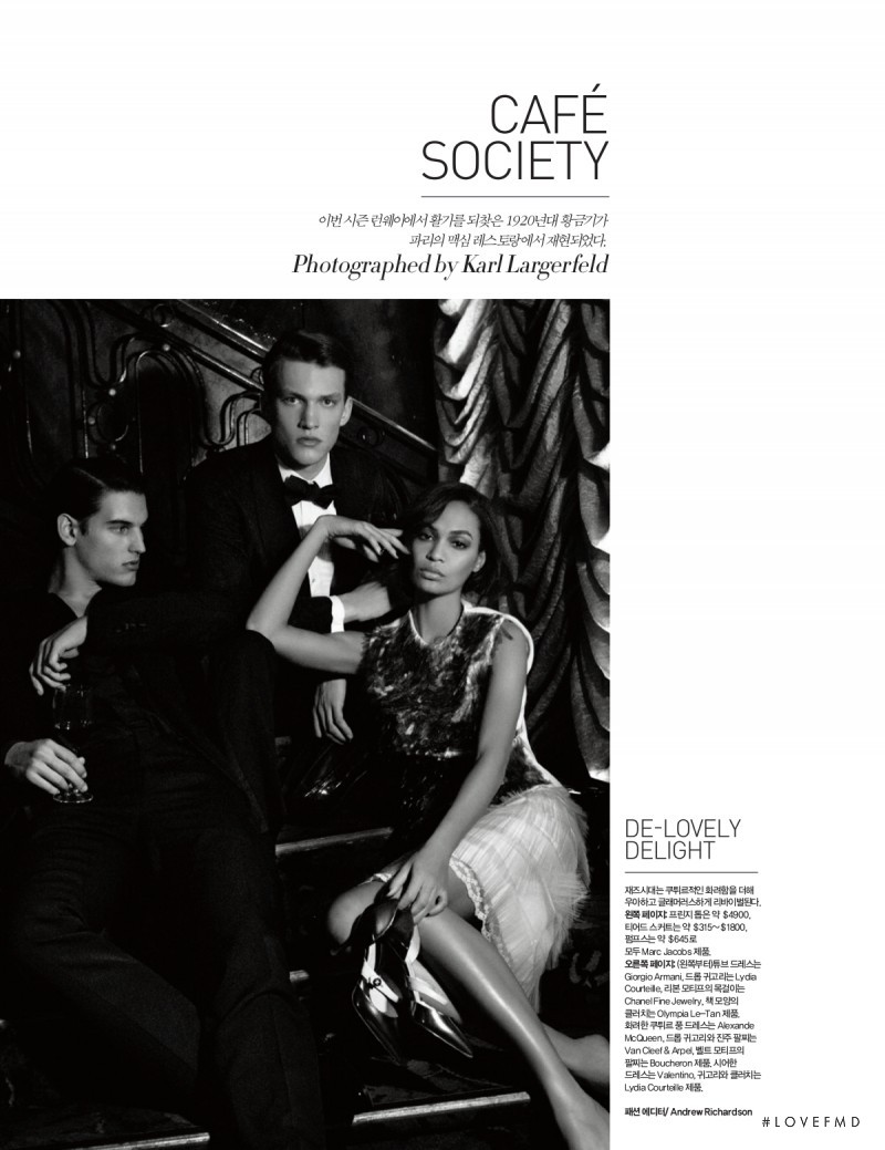 Joan Smalls featured in Café Society, April 2012