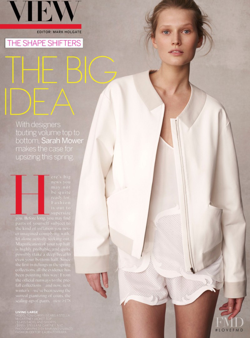 Toni Garrn featured in The Big Idea, April 2012