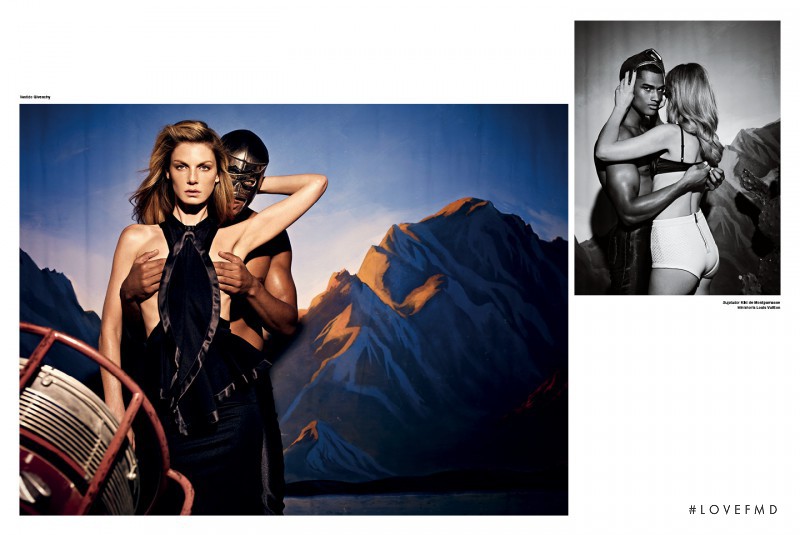 Angela Lindvall featured in El Santo, March 2012