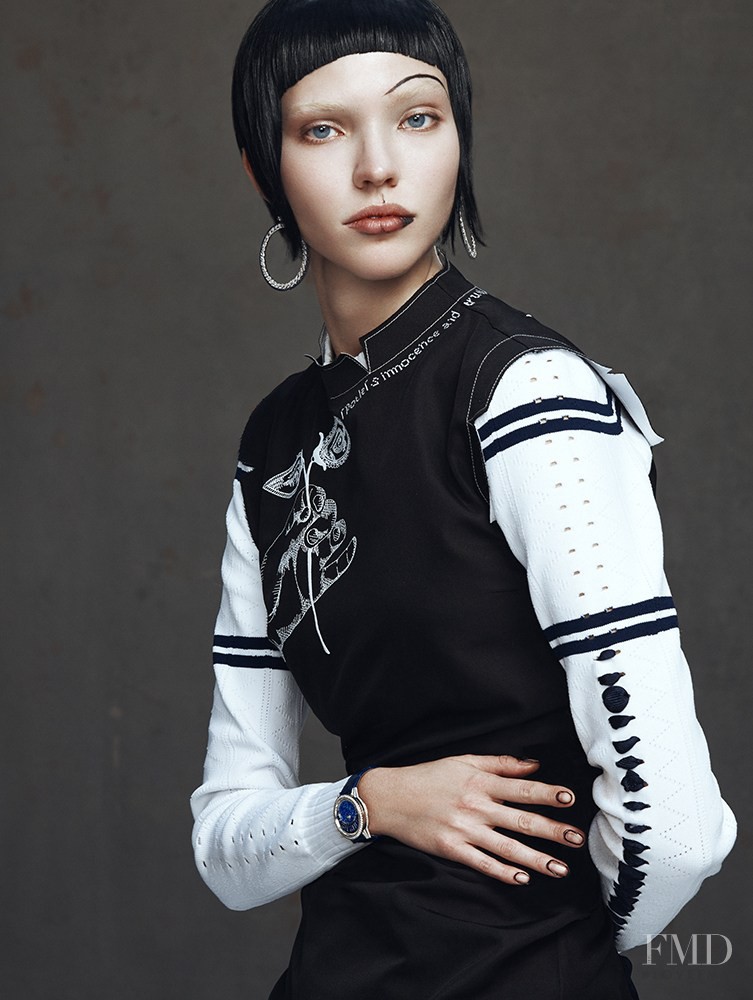 Sasha Luss featured in Vogue Gioiello: Portraits, April 2017