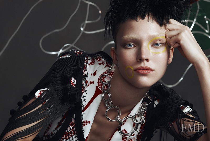 Sasha Luss featured in Vogue Gioiello: Portraits, April 2017