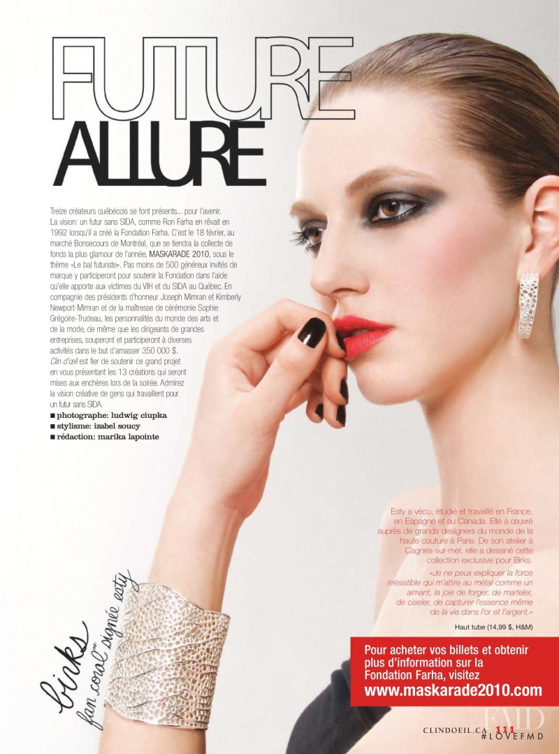 Sofie Link featured in Future Allure, March 2010