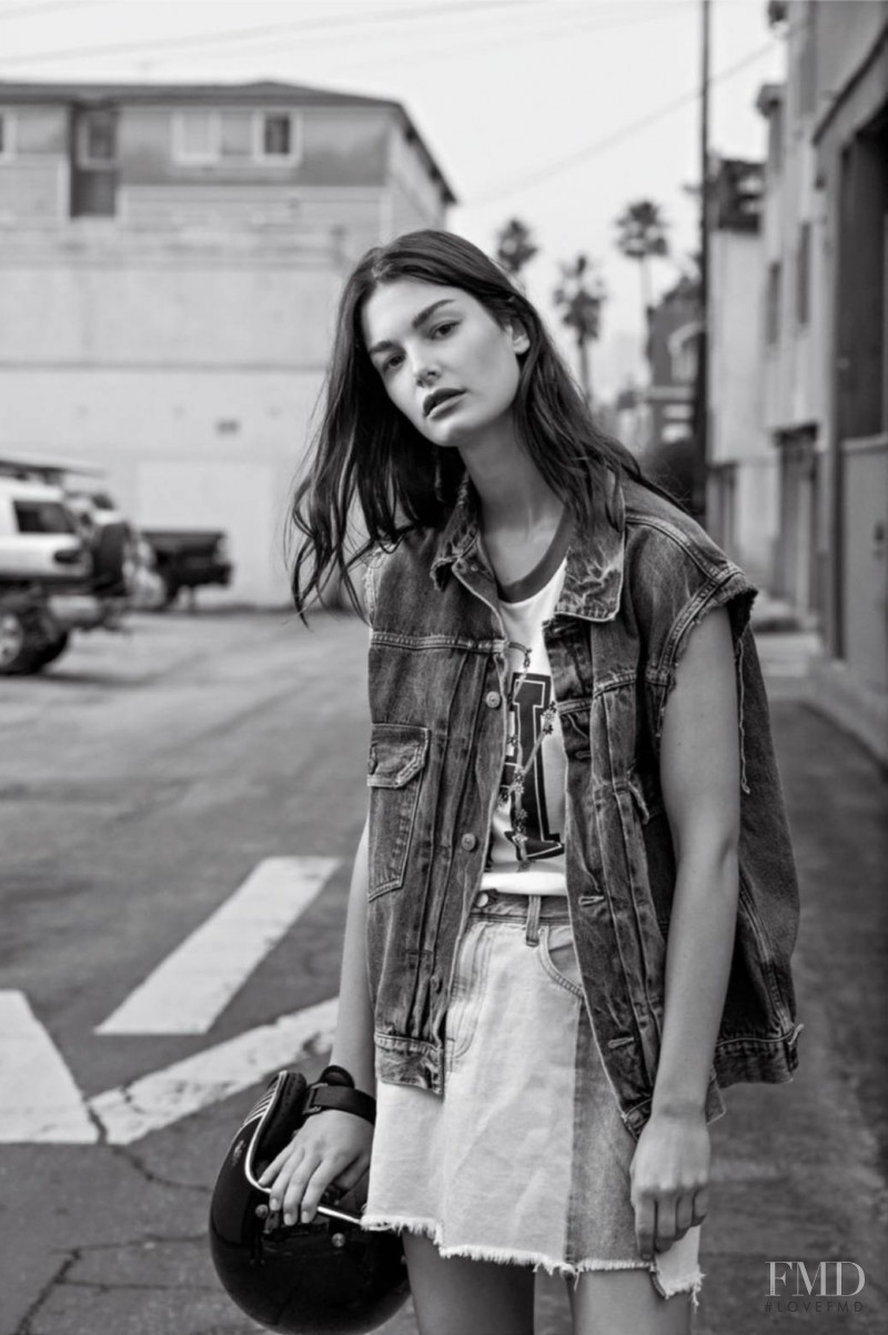 Ophélie Guillermand featured in A Denim In The Engine, April 2017