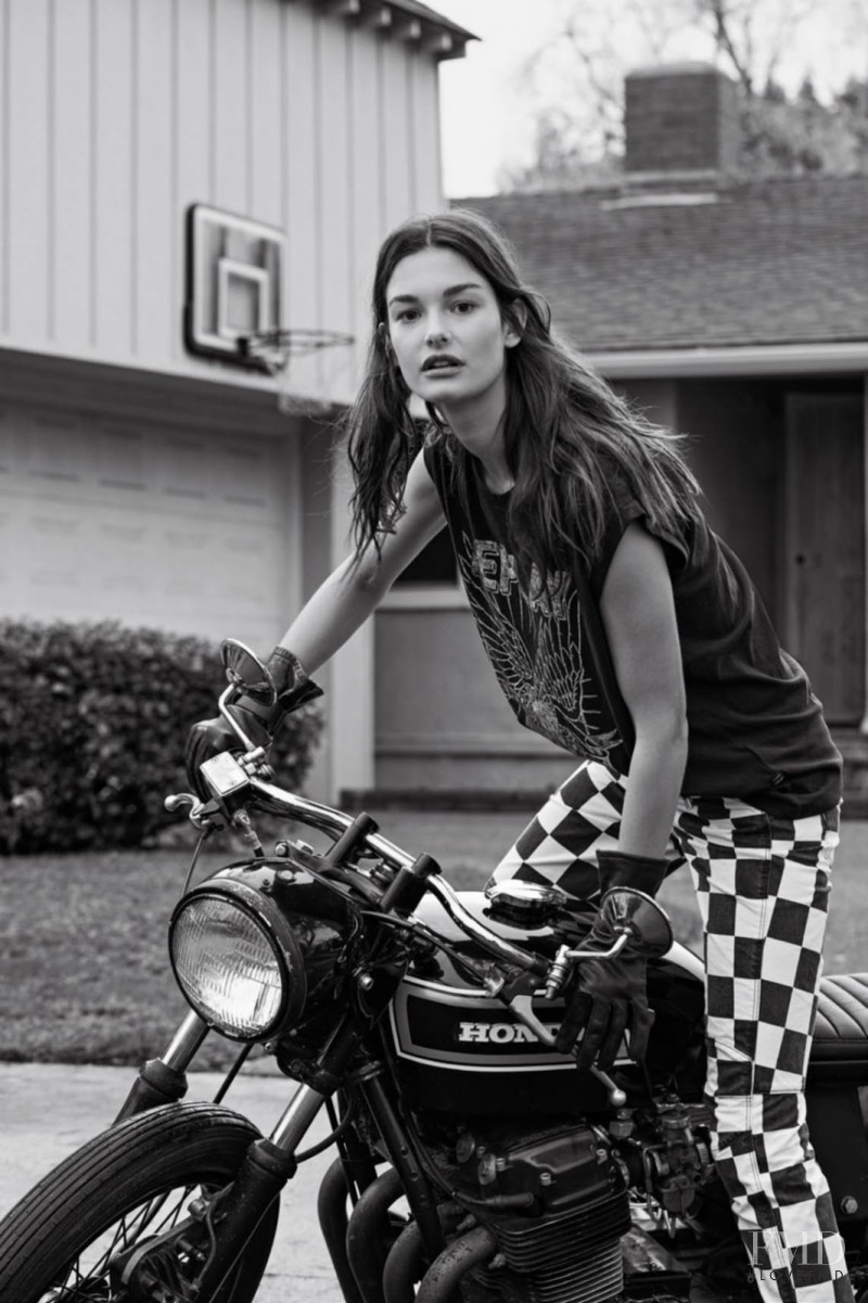 Ophélie Guillermand featured in A Denim In The Engine, April 2017