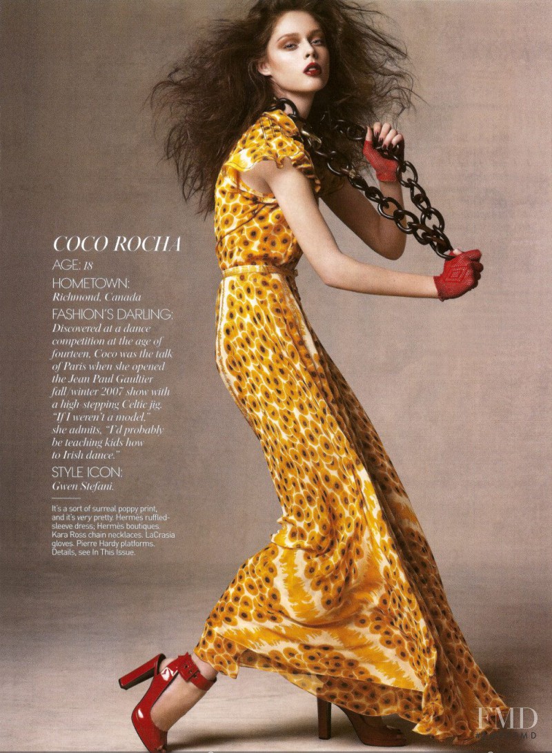 Coco Rocha featured in Hit Girls, May 2007