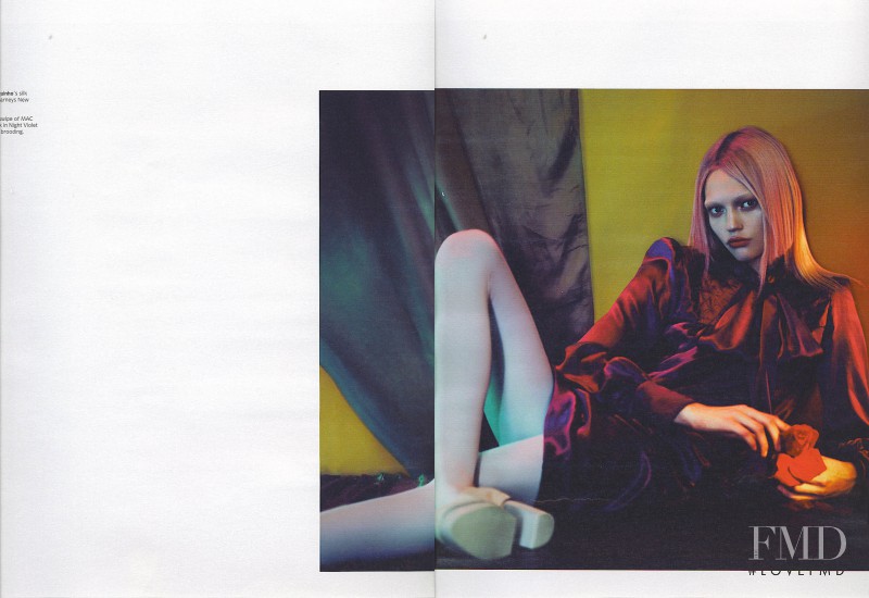 Sasha Pivovarova featured in Wild Roses, September 2007