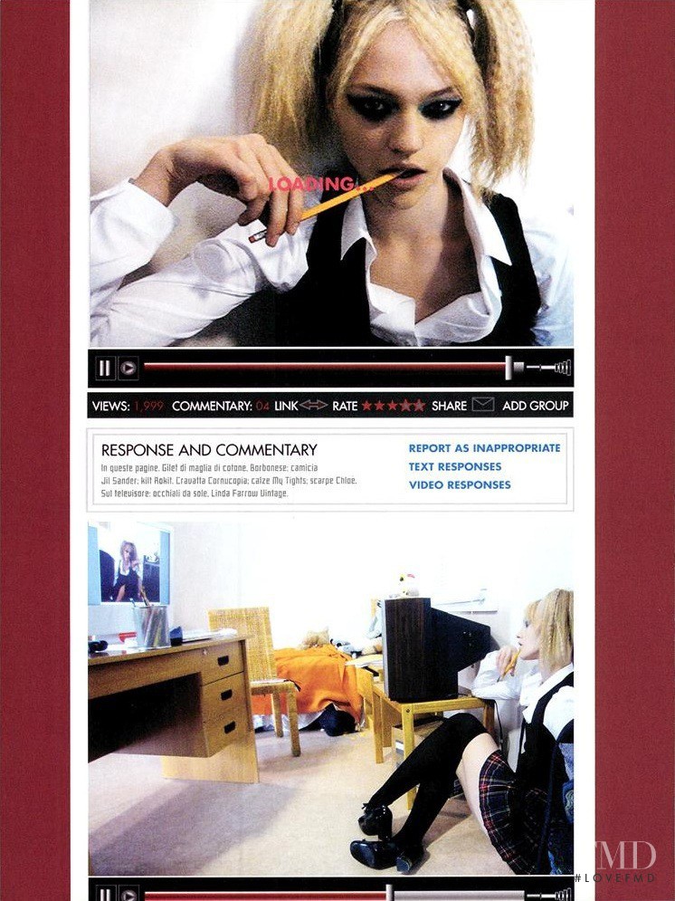 Sasha Pivovarova featured in Live On The Web, January 2007