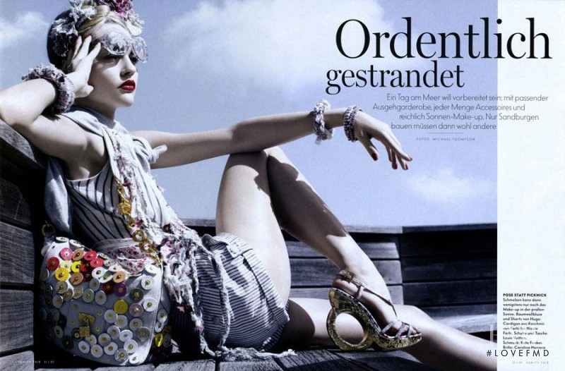 Sasha Pivovarova featured in Ordentlich Gestrandet, May 2007