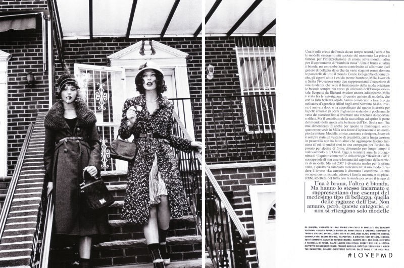 Milla Jovovich featured in Milla and Sasha, July 2009