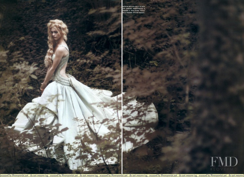 Sasha Pivovarova featured in Couture memoirs, September 2007