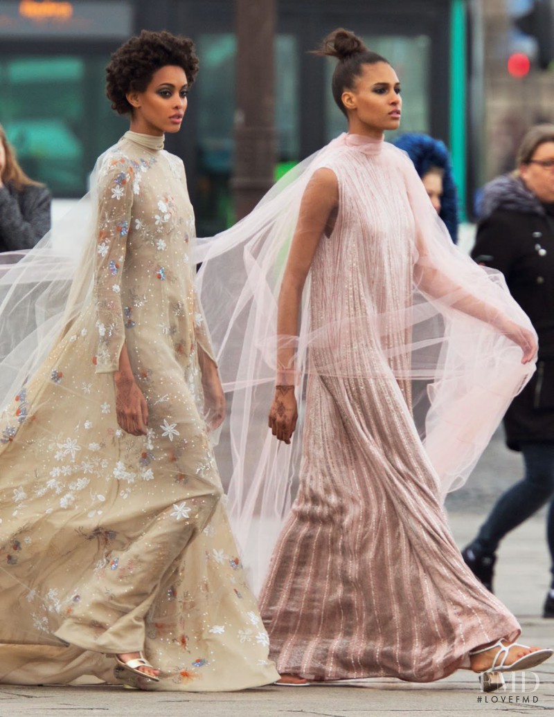 Cindy Bruna featured in Views: Haute Couture, March 2017