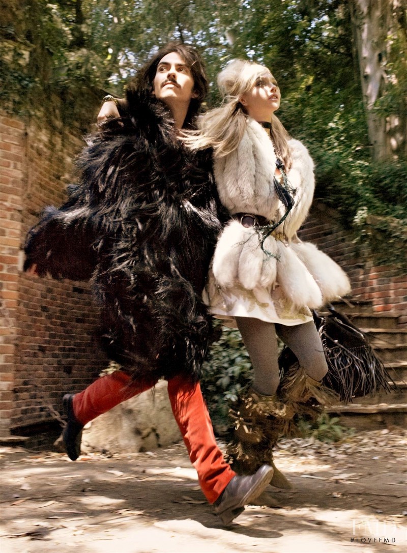 Sasha Pivovarova featured in Here Comes the Son, September 2008