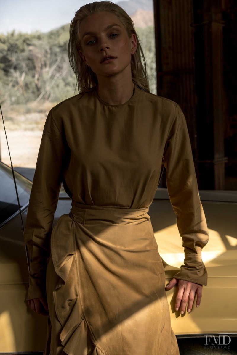 Jessica Stam featured in True Grit, September 2016