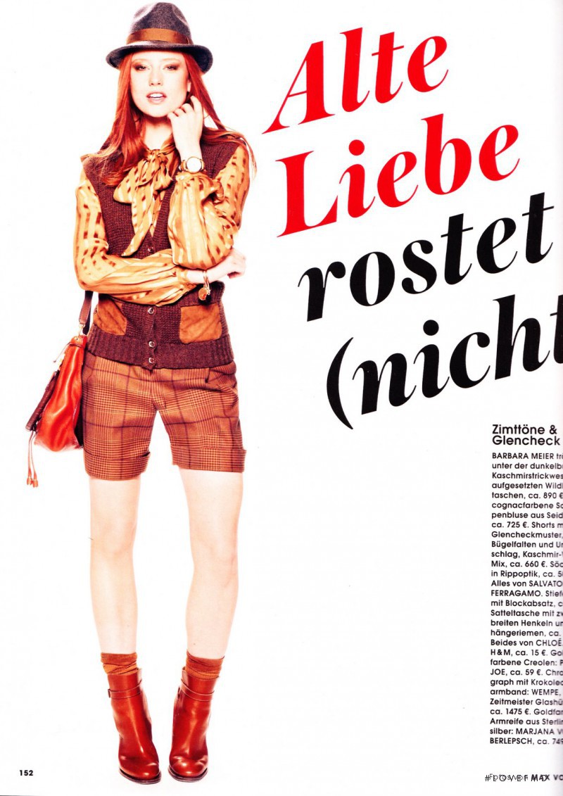 Barbara Meier featured in Alte Liebe rostet (nicht), November 2010